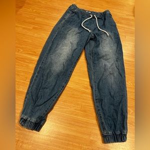 Drawstring denim
